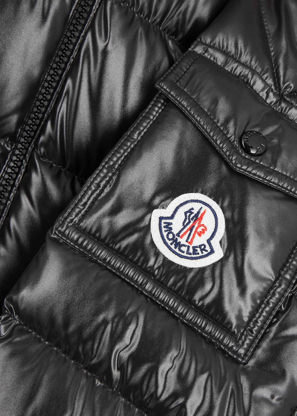 New Models Moncler KIDS New Maya black quilted shell jacket discount online