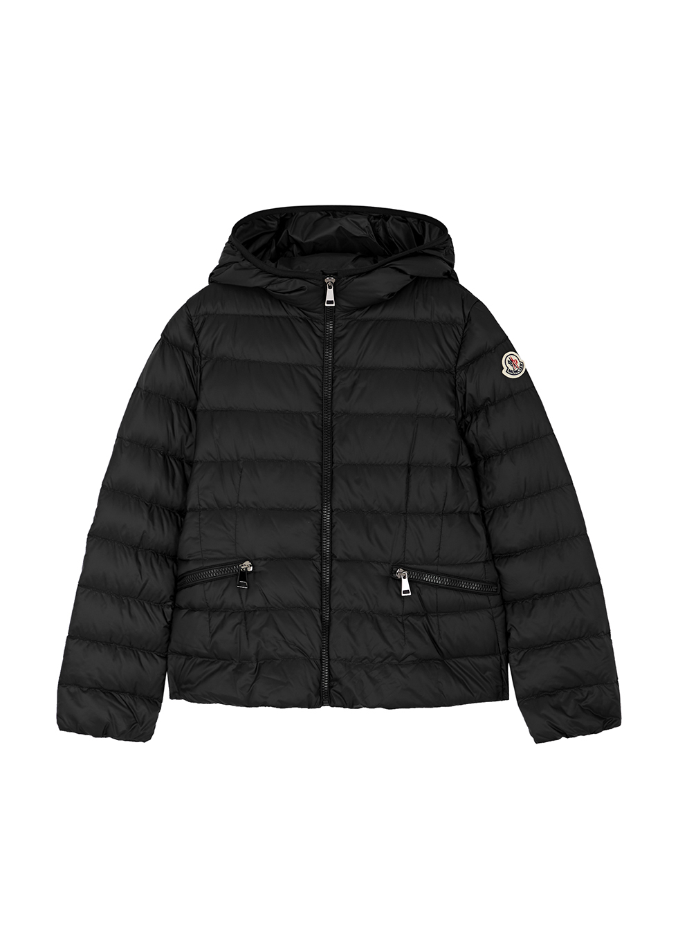 New Collection 2022 Moncler KIDS Liset black quilted shell jacket (12 ...